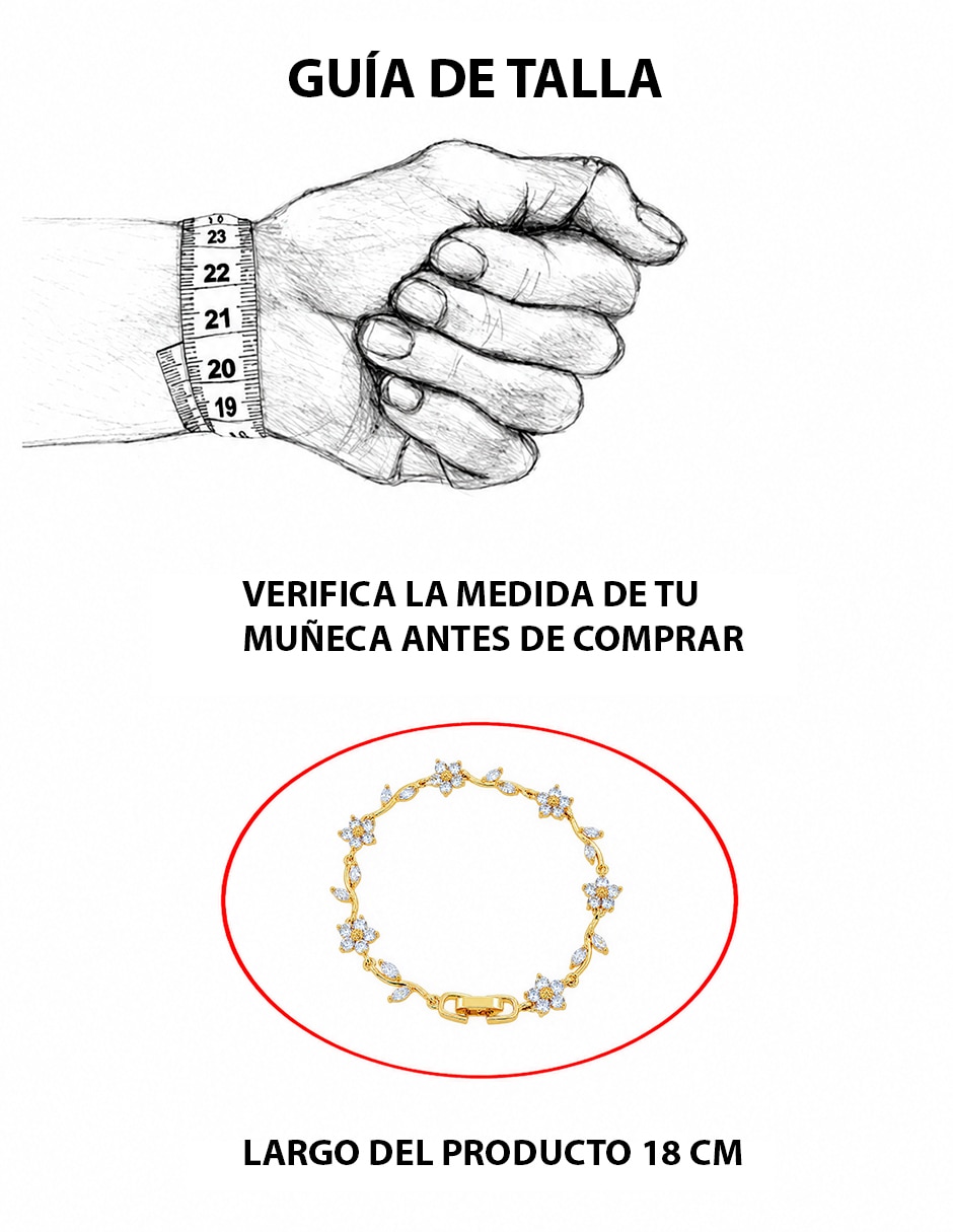 Pulsera con zirconia 5