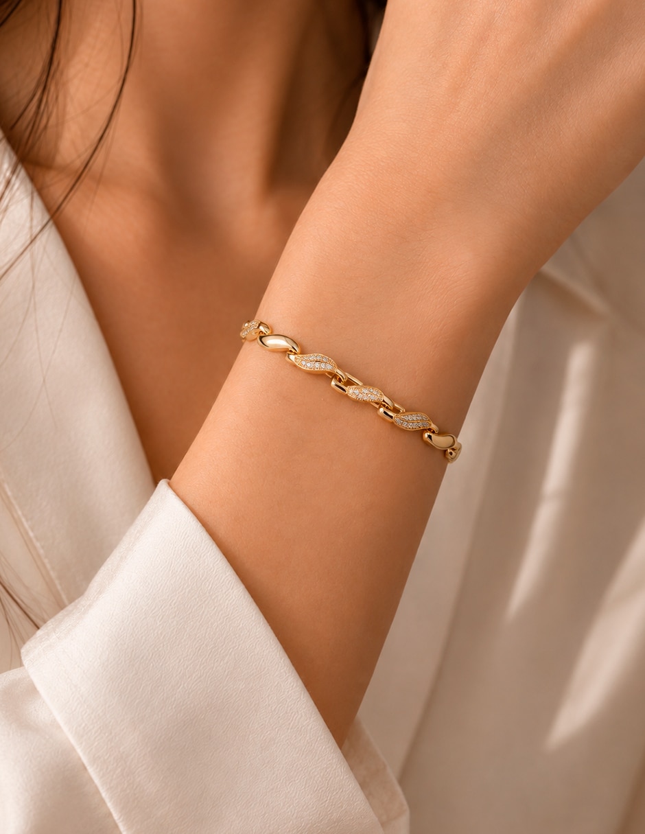 Pulsera con zirconia 4