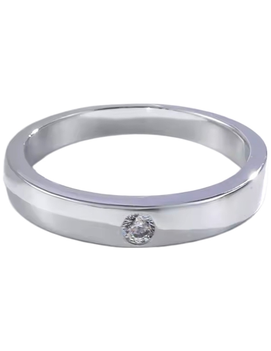 Anillo con gema mi p 925 de plata zirconia brillante 4