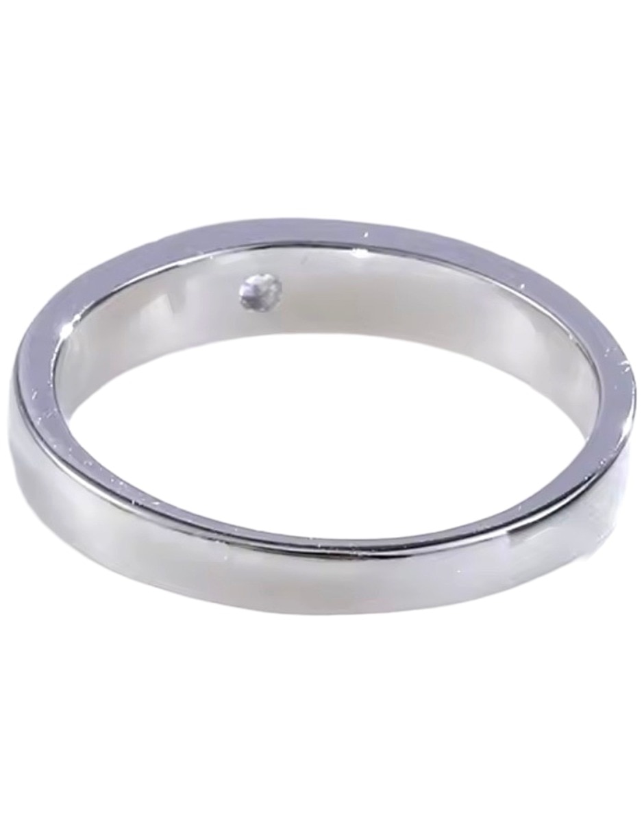 Anillo con gema mi p 925 de plata zirconia brillante 3