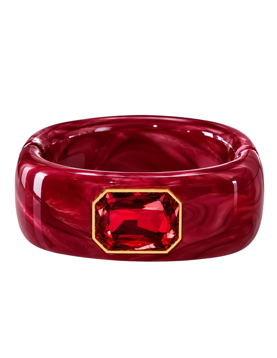 Brazalete de resina con cristal vitra 1