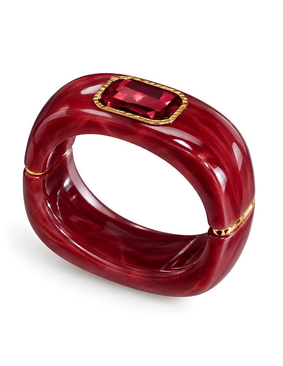 Brazalete de resina con cristal vitra 2