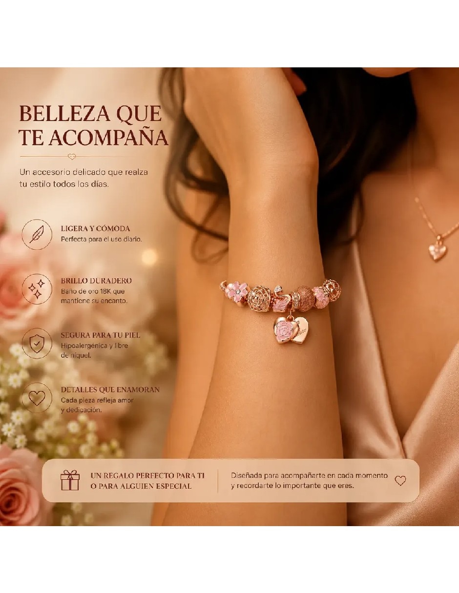 Pulsera y charms de Aleación de metal con No aplica Sin kilataje acabado 3