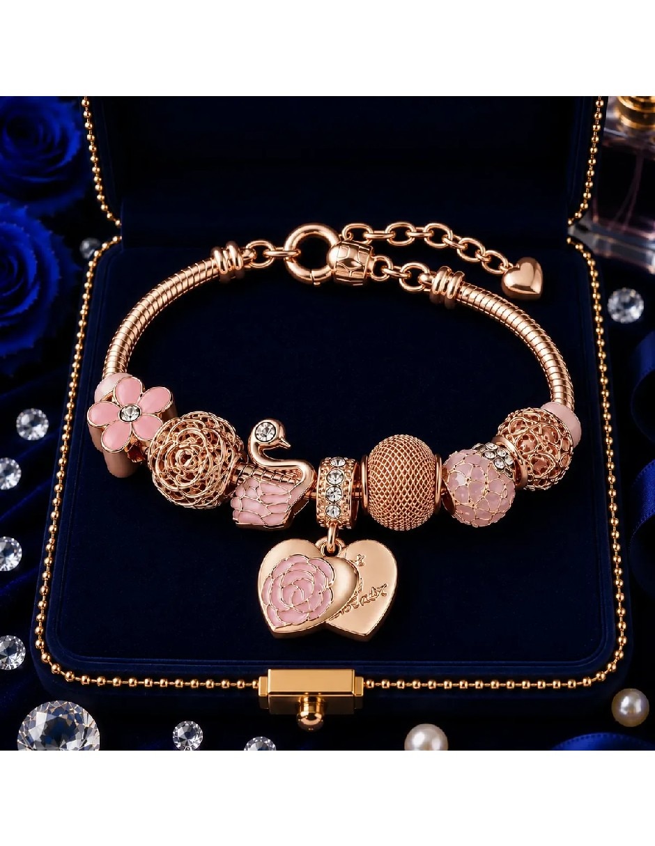 Pulsera y charms de Aleación de metal con No aplica Sin kilataje acabado 5