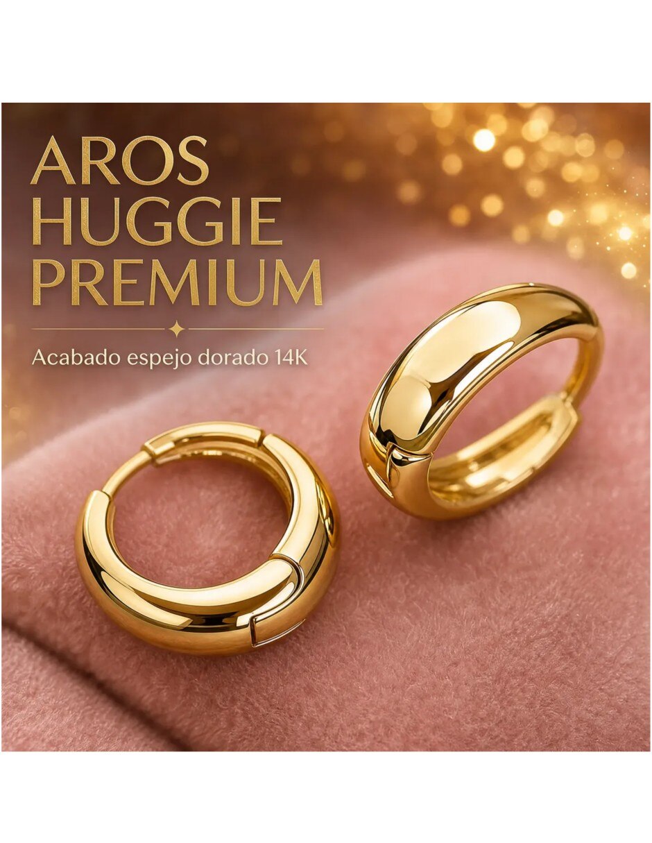 Arracadas de (si aplica) Friends de Chapa de oro 14 K con acabado Baño de oro Resina 3