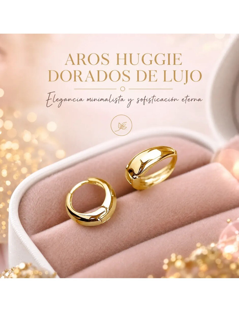 Arracadas de (si aplica) Friends de Chapa de oro 14 K con acabado Baño de oro Resina 4