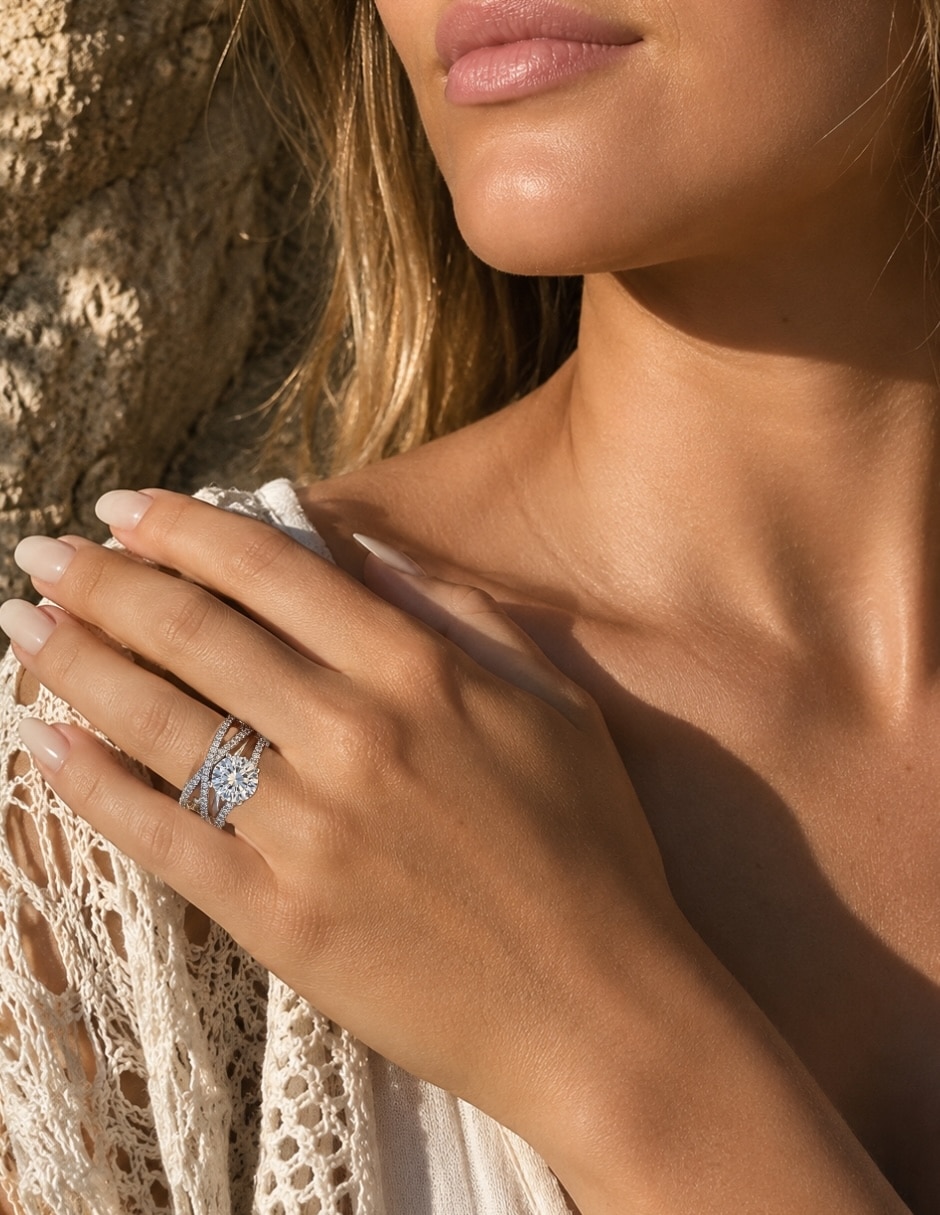 Anillo con gema veyra zirconia 9