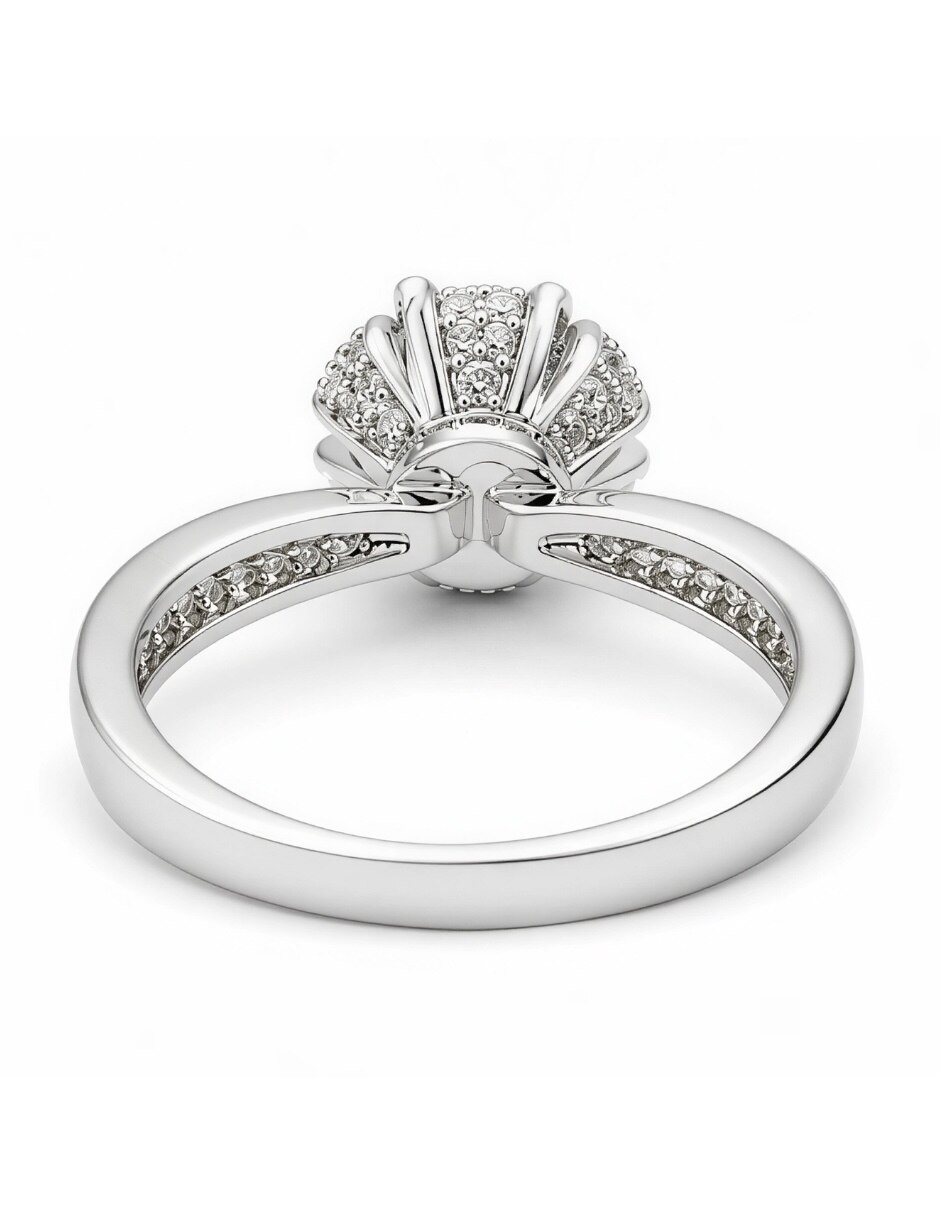 Anillo con gema de (si aplica) Ninguna Elara No aplica Sin kilataje de Aleación de metal Zirconia Baño de rodio 4