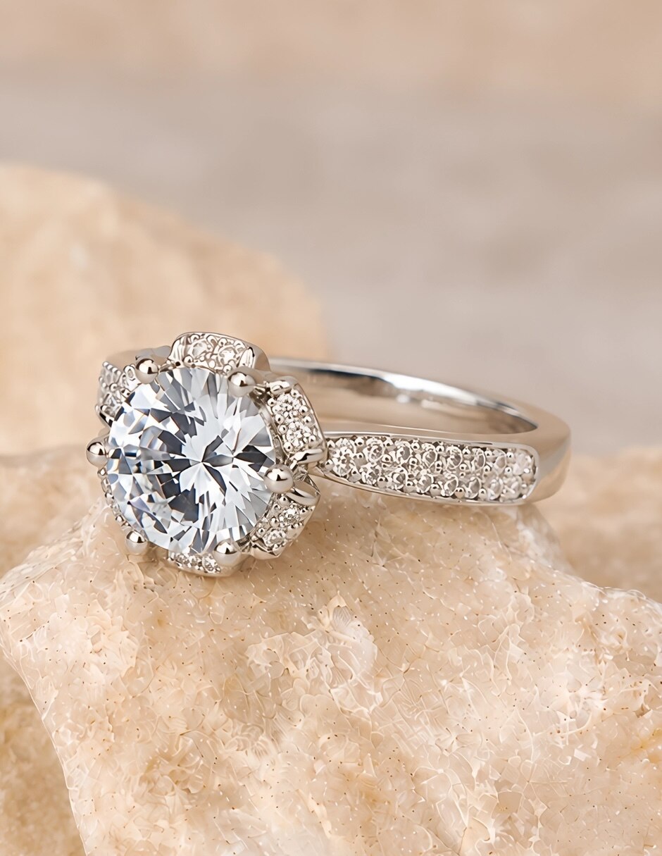 Anillo con gema de (si aplica) Ninguna Elara No aplica Sin kilataje de Aleación de metal Zirconia Baño de rodio 5
