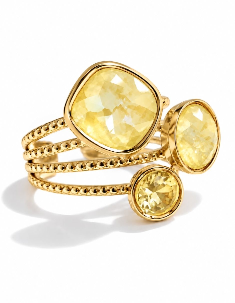 Anillo de (si aplica) No aplica Aquarelle No aplica Sin kilataje de Acero inoxidable Resina Baño de oro 2