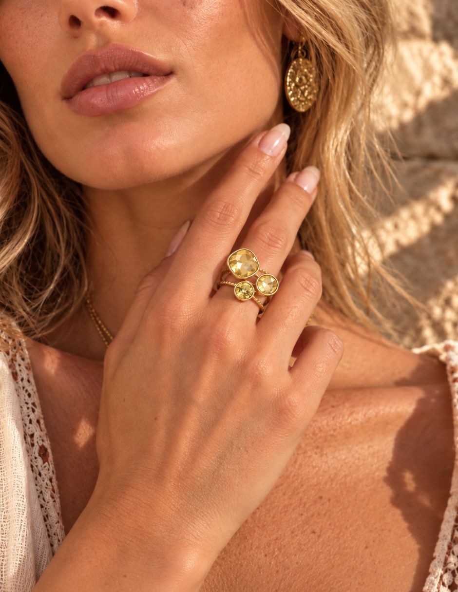 Anillo de (si aplica) No aplica Aquarelle No aplica Sin kilataje de Acero inoxidable Resina Baño de oro 7