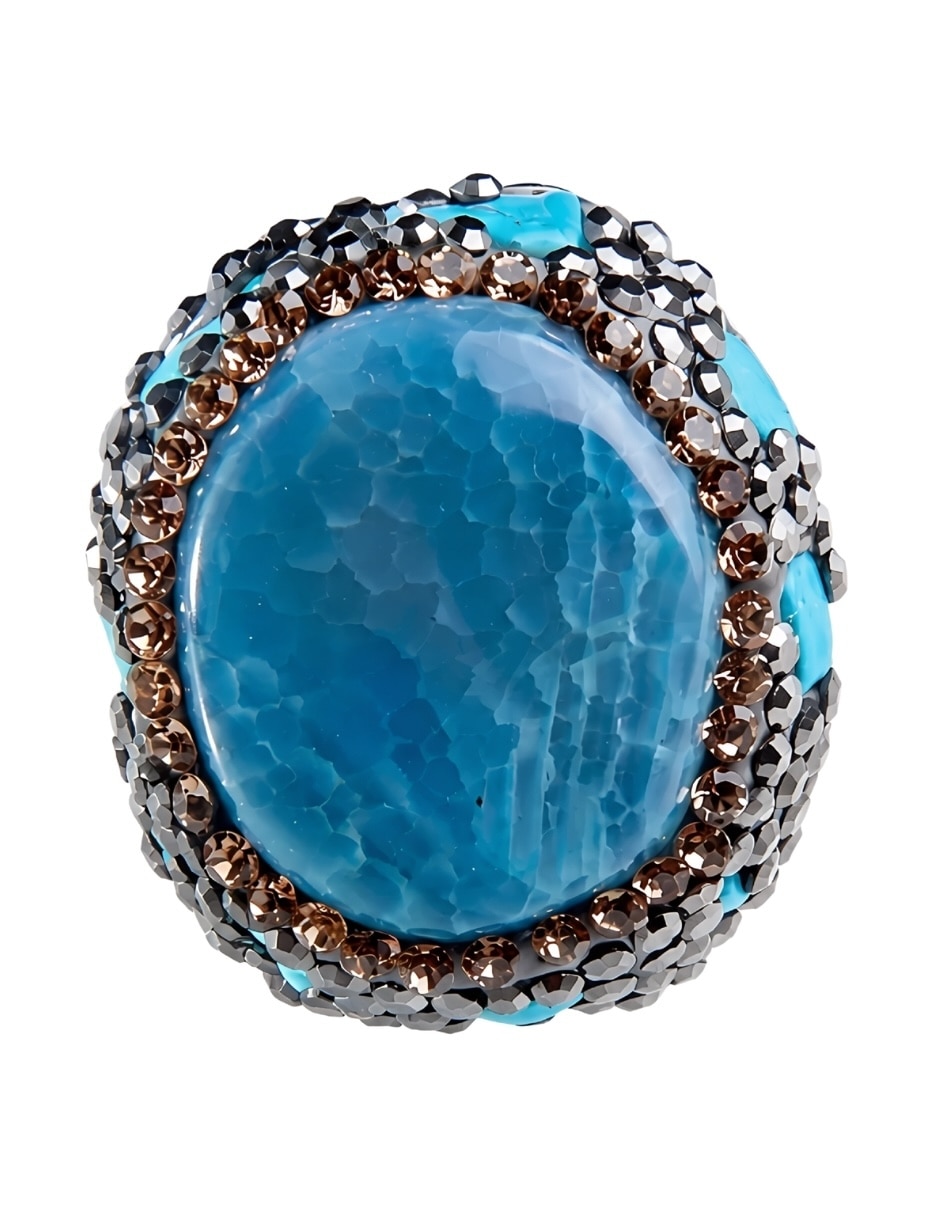 Anillo de (si aplica) Irregular Nerina No aplica Sin kilataje de Bronce Cristal Brillante 2