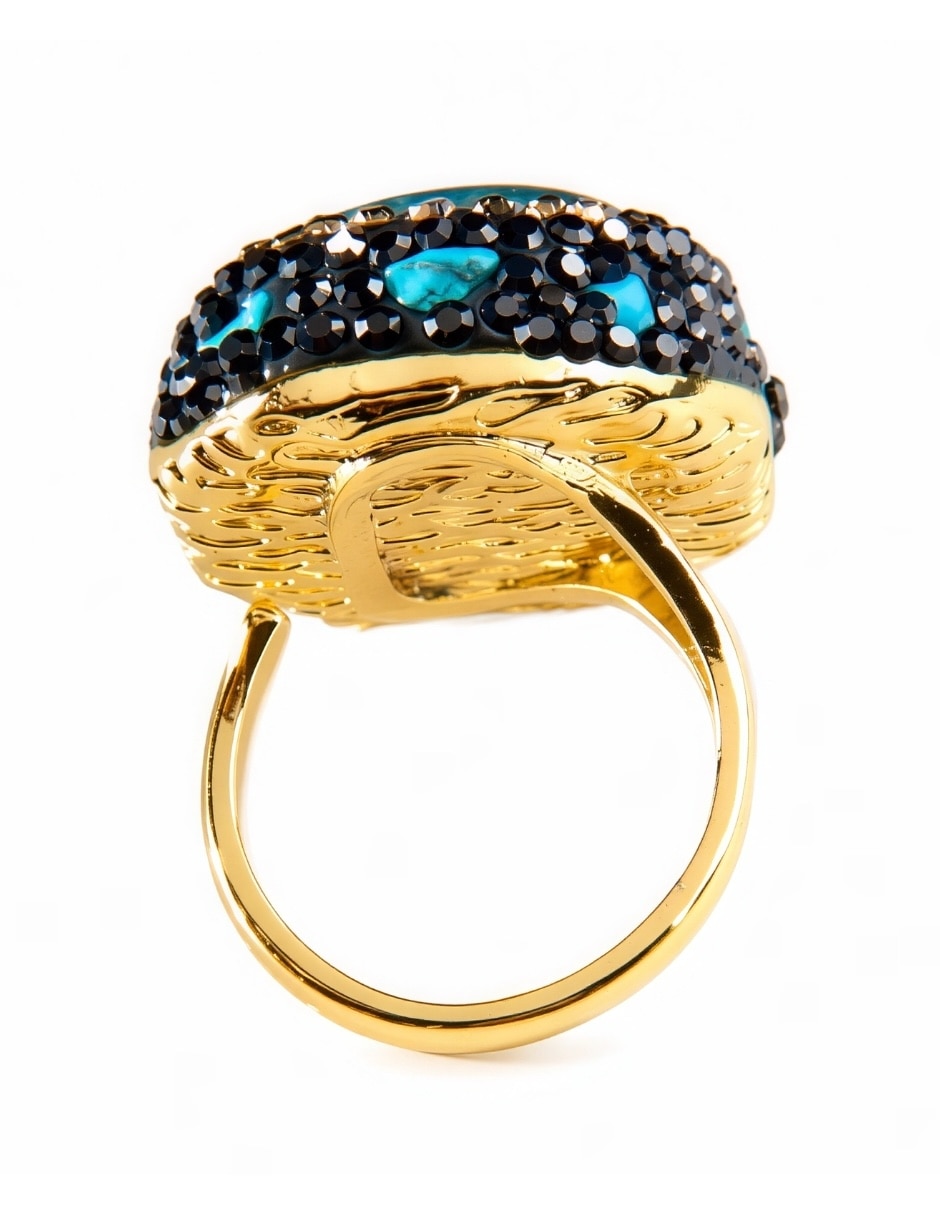 Anillo de (si aplica) Irregular Nerina No aplica Sin kilataje de Bronce Cristal Brillante 3