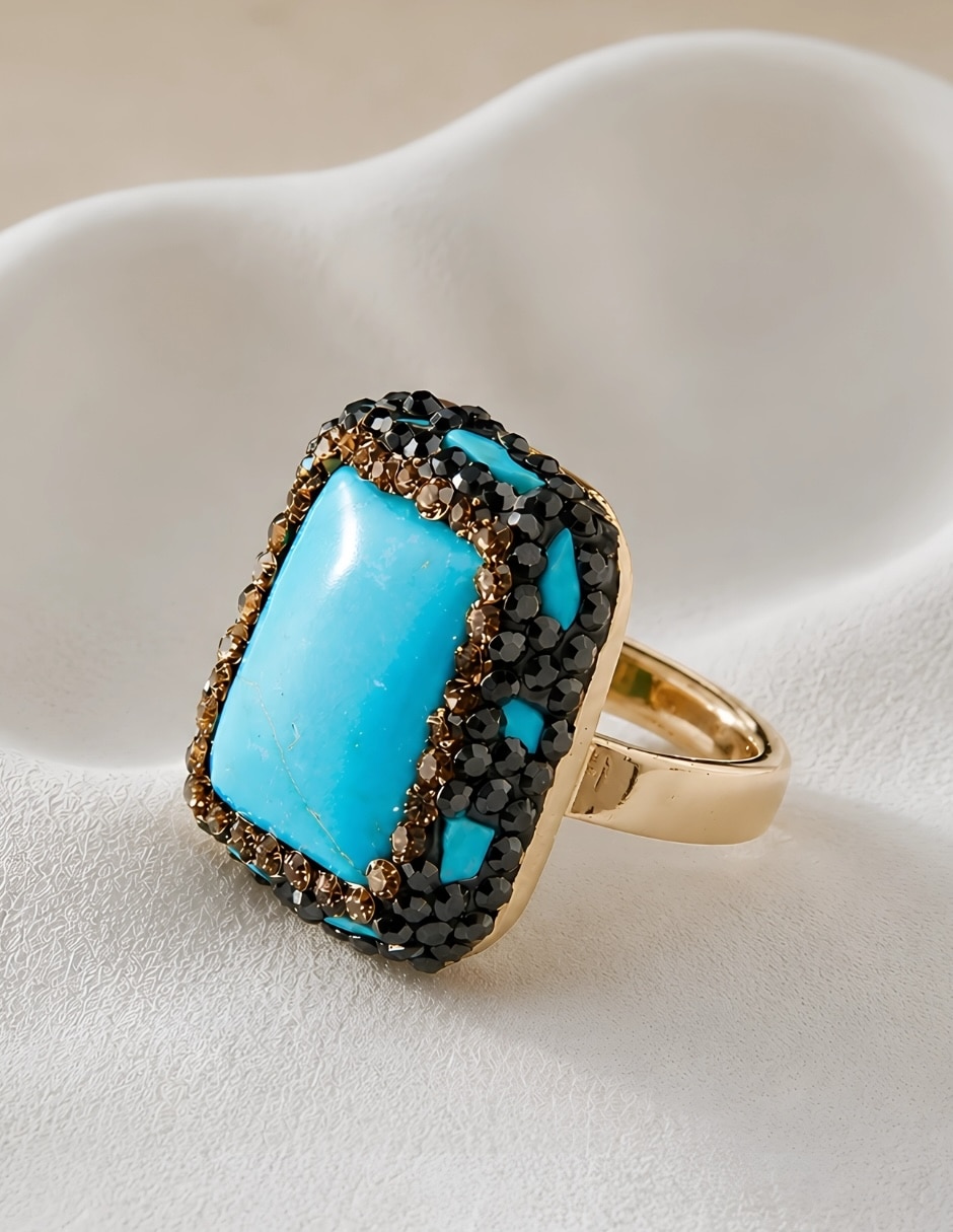 Anillo de (si aplica) Irregular Kairi No aplica Sin kilataje de Bronce Cristal Brillante 6