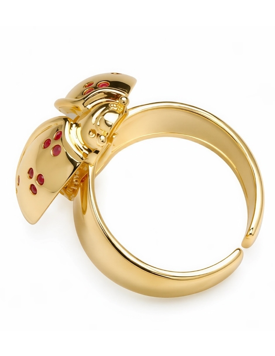 Anillo de (si aplica) Catarina Coccina No aplica Sin kilataje de Aleación de metal Zirconia Baño de oro 3