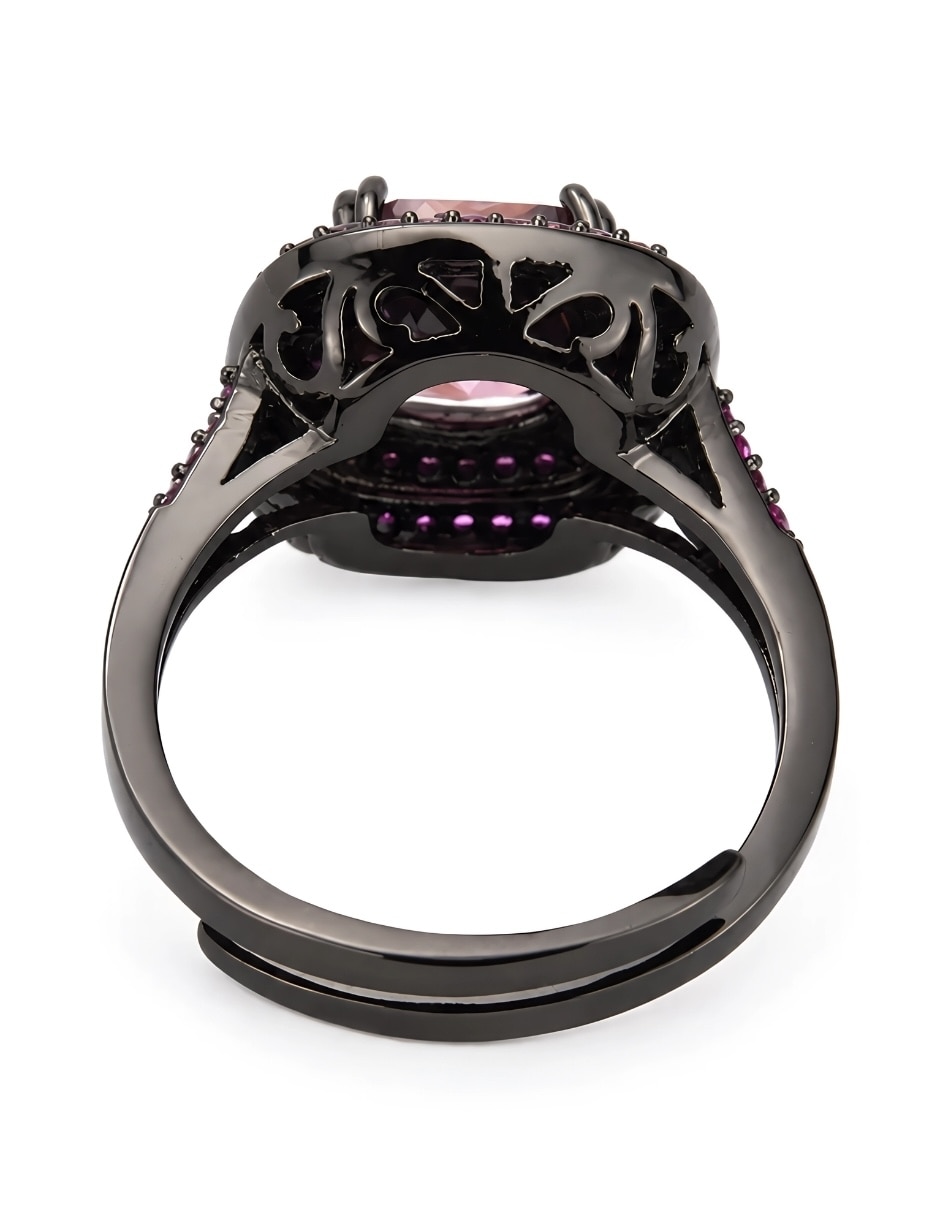 Anillo de (si aplica) Cuadrado Vesper No aplica Sin kilataje de Aleación de metal Swarovski Baño de rodio 4