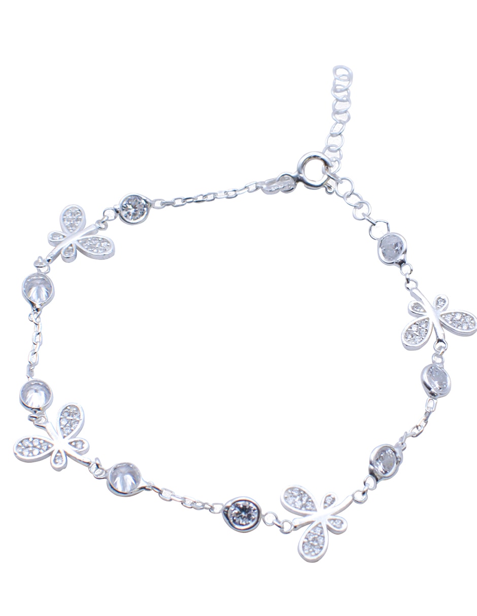 Pulsera de plata con zirconia p 950