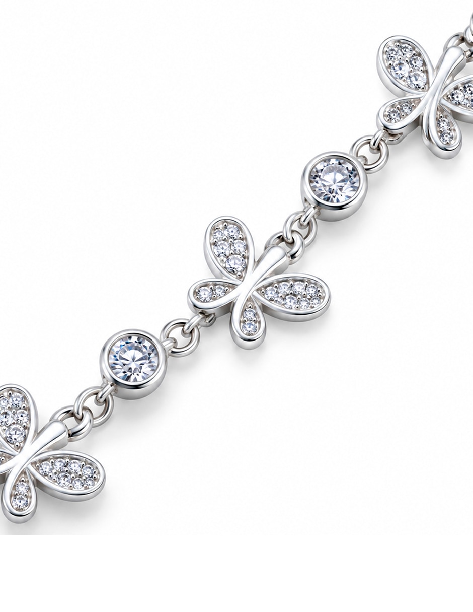 Pulsera de plata con zirconia p 950
