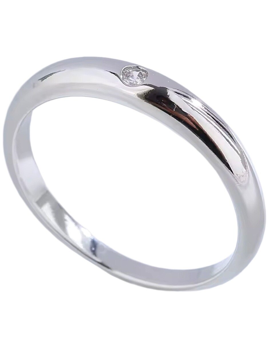 Anillo con gema de (si aplica) Redondo No aplica P 925 de Plata Circonita Brillante 4