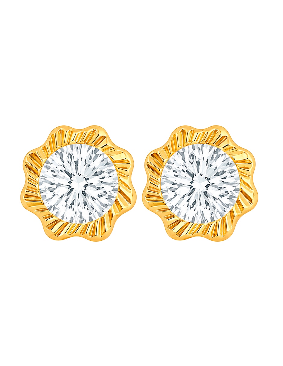 Broqueles de (si aplica) No aplica SIN FAMILIA de Oro amarillo 10 K con acabado Brillante Zirconia Broqueles de (si aplica) No aplica SIN FAMILIA de Oro amarillo 10 K con acabado Brillante Zirconia