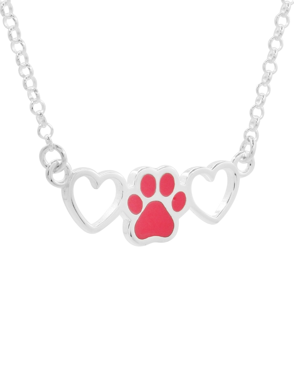 Collar Animal de (si aplica) Huella de Plata P 925 3