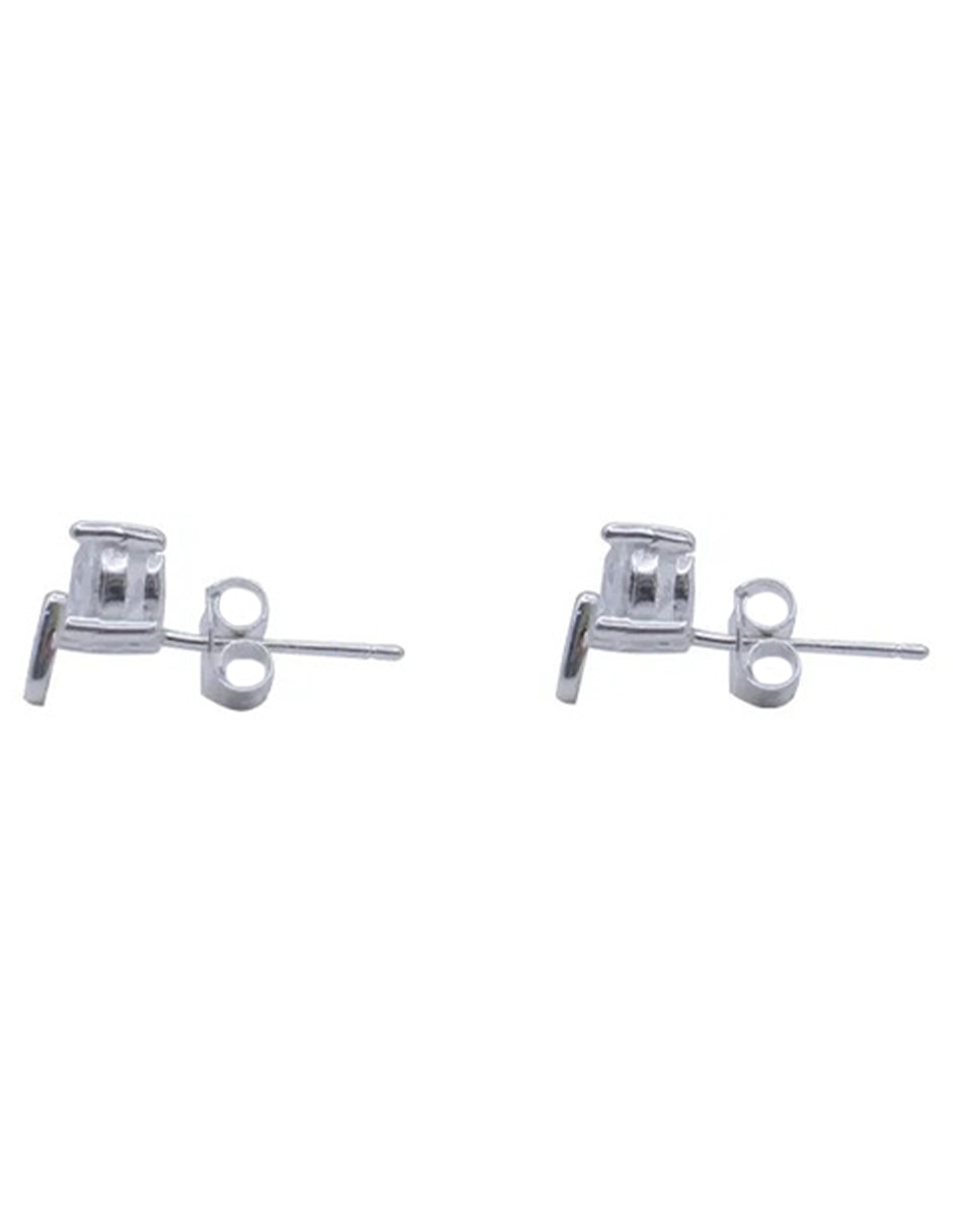 Arete individual de (si aplica) No aplica Aretes de Plata Sin kilataje con acabado Plateado Zirconia