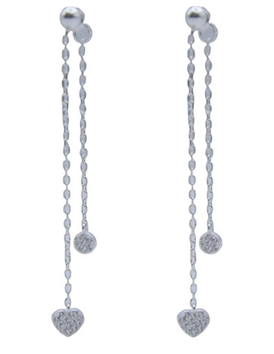 Huggies de (si aplica) No aplica aretes de Plata P 950 con acabado Plateado Sin gema