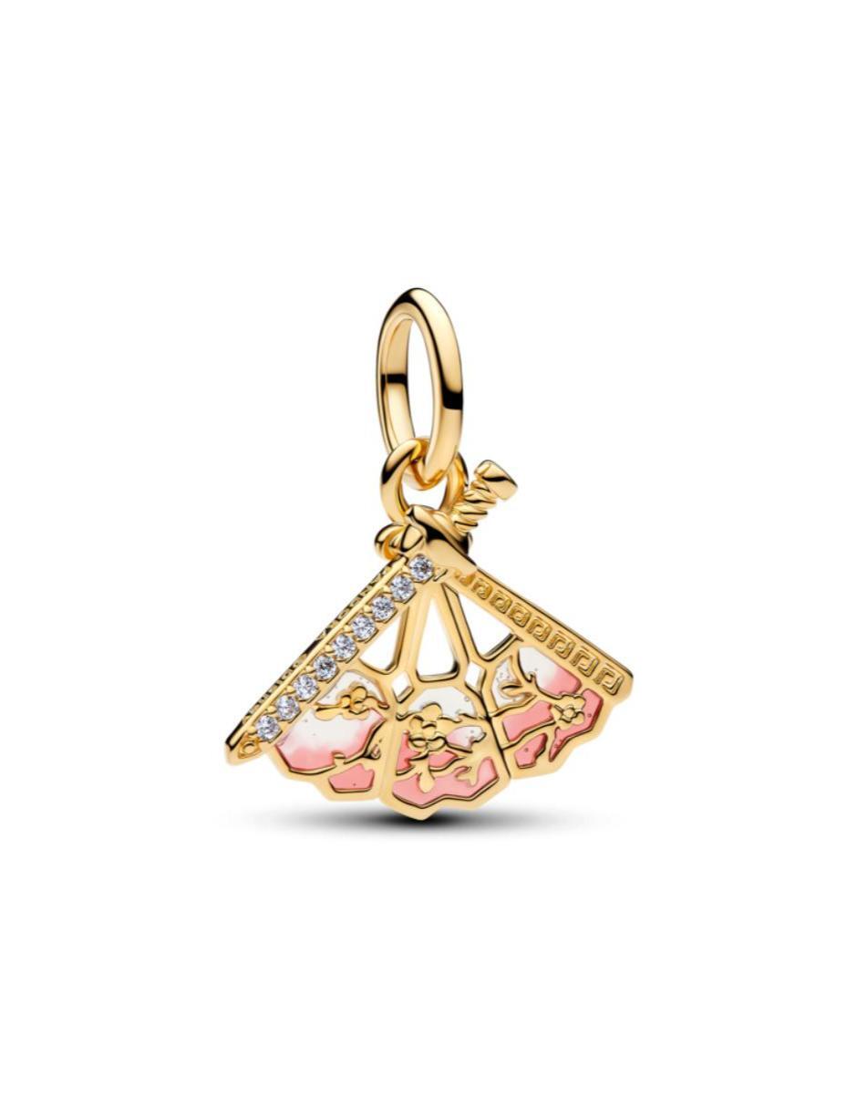 Charm de abanico disney x pandora mulan de plata p 925
