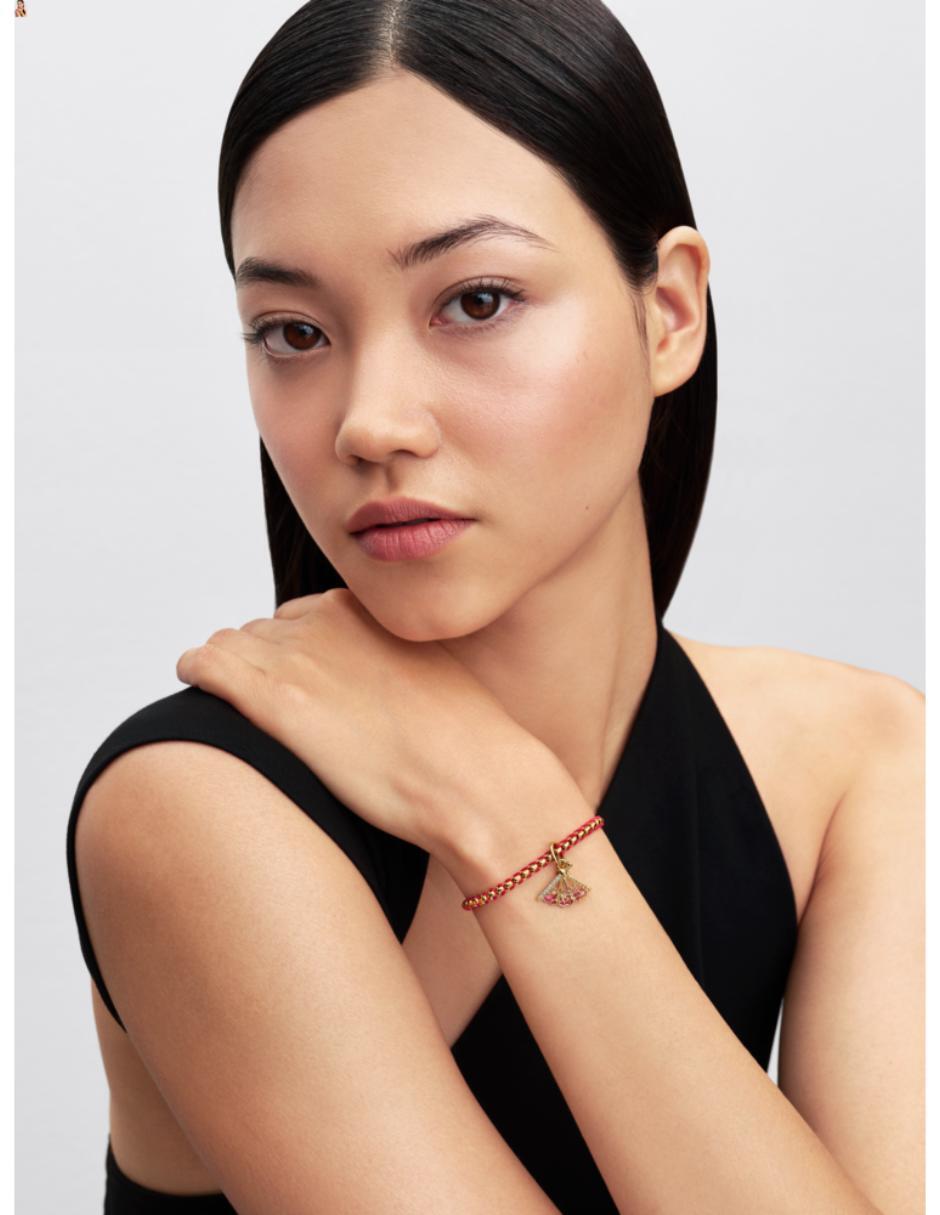 Charm de abanico disney x pandora mulan de plata p 925 4