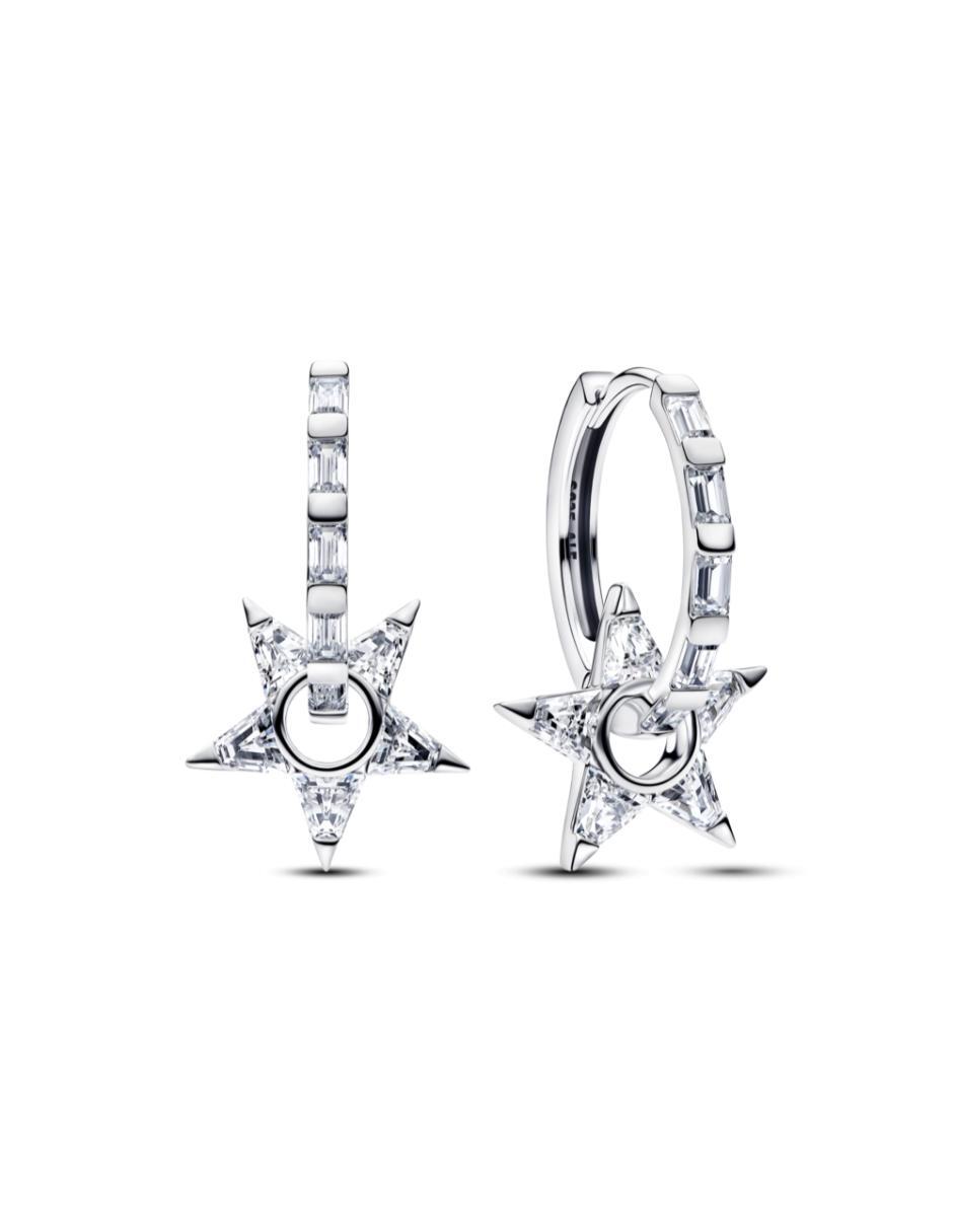Aros timeless de plata p 925 con acabado pulido zirconia cúbica Aros timeless de plata p 925 con acabado pulido zirconia cúbica