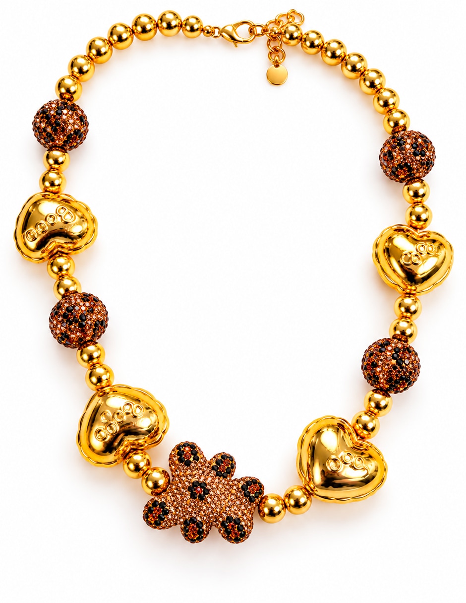 Collar de corazón de acero inoxidable