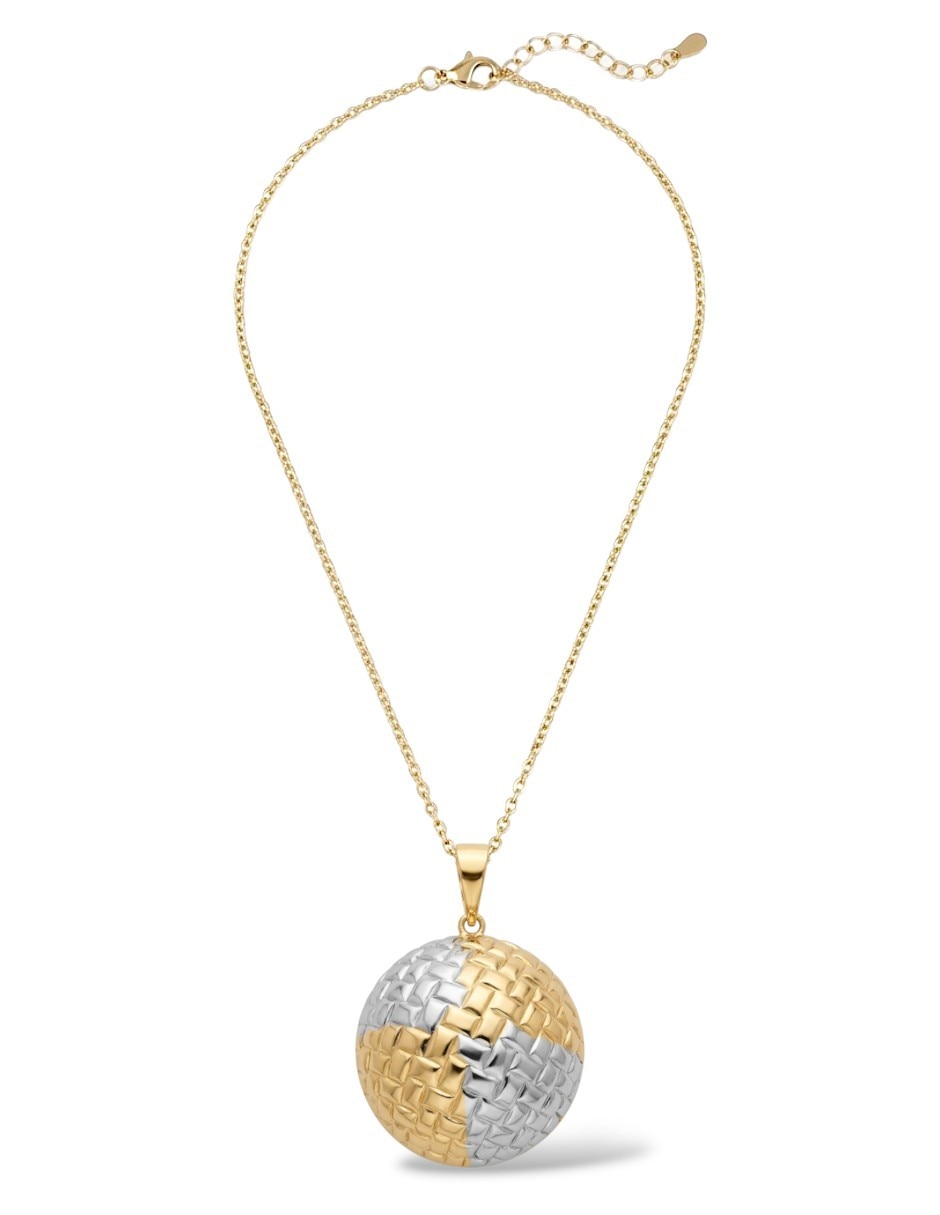 Aretes y collar de oro laminado 18 k