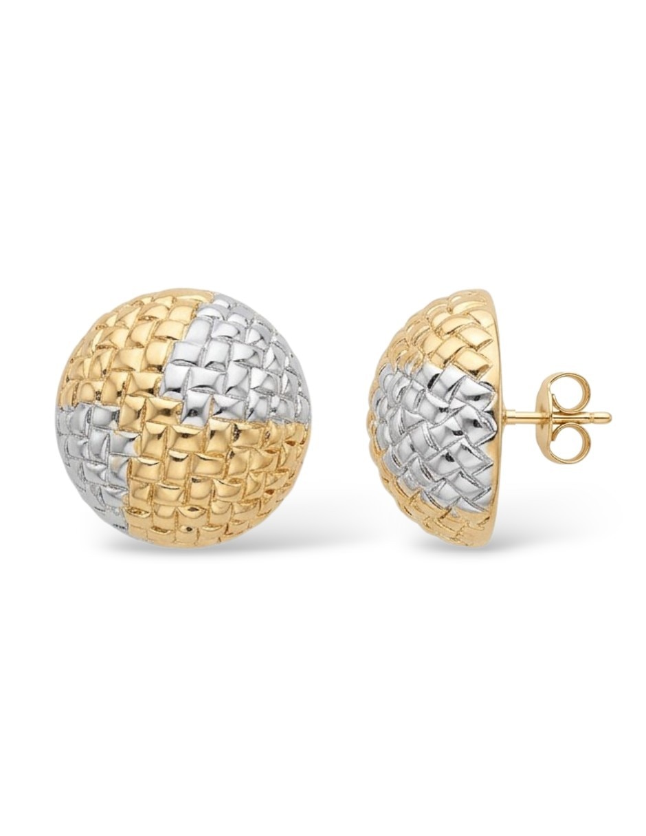Aretes y collar de oro laminado 18 k
