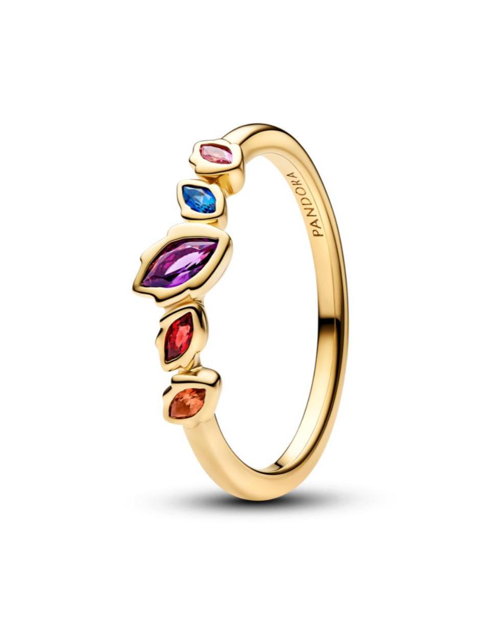 Anillo disney x pandora pocahontas p 925 de plata cristal baño de oro