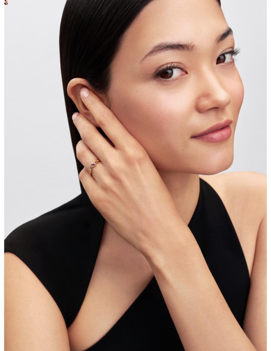 Anillo disney x pandora pocahontas p 925 de plata cristal baño de oro 3