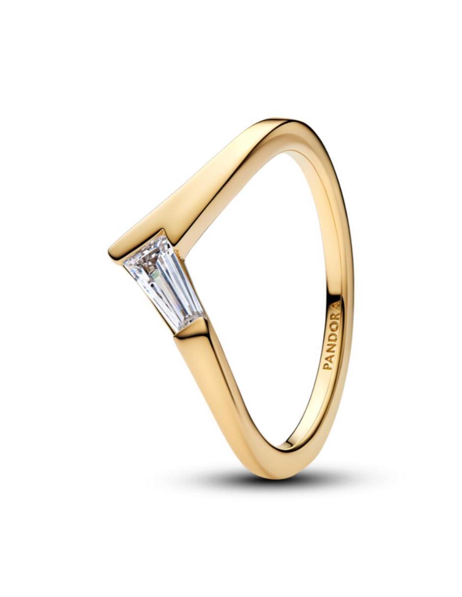 Anillo timeless p 925 de plata zirconia cúbica baño de oro Anillo timeless p 925 de plata zirconia cúbica baño de oro