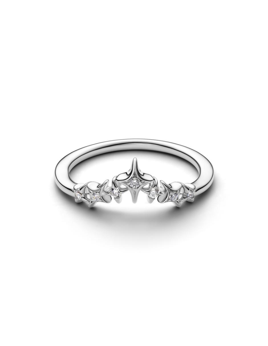 Anillo moments p 925 de plata zirconia cúbica pulido 2