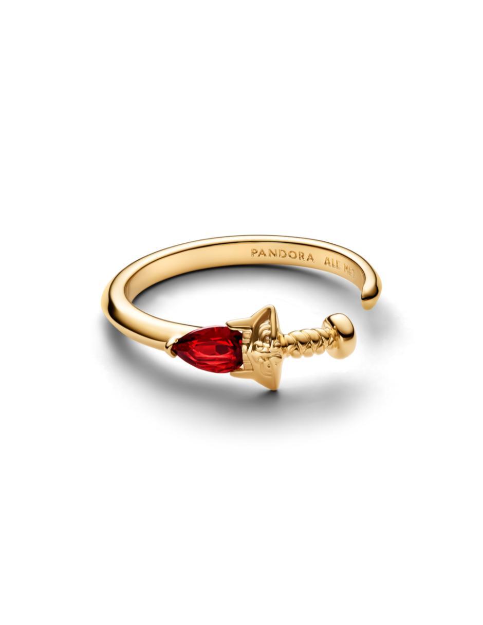 Anillo disney x pandora mulan p 925 de plata zirconia cúbica baño de oro 4