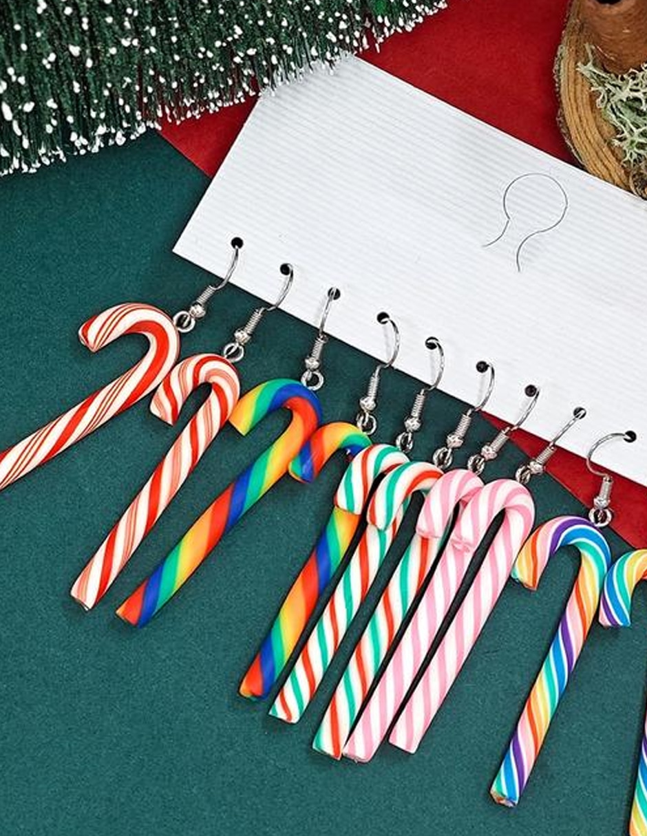 Aretes largos de navidad 5