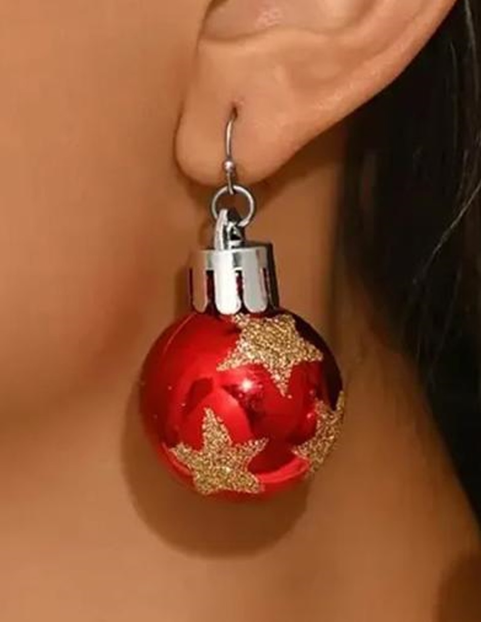Aretes largos de navidad 2