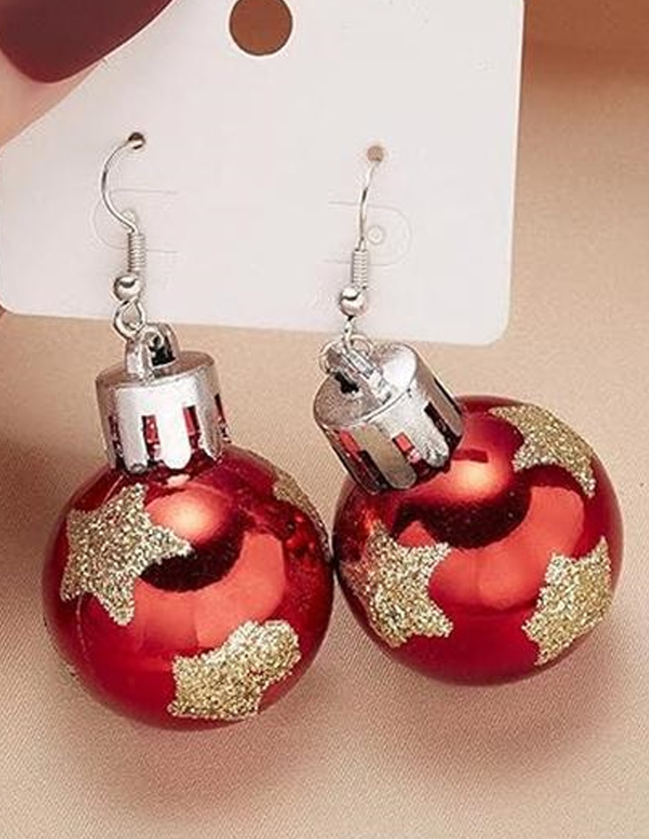 Aretes largos de navidad 5