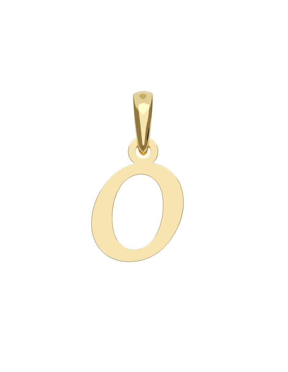 Dije de letra a de oro 10 k