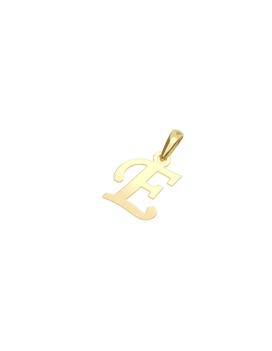 Dije de letra a de oro 10 k 3