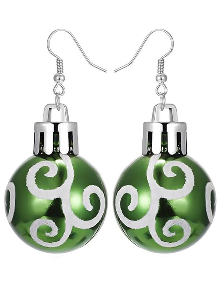Aretes largos de navidad de aleación metálica Aretes largos de navidad de aleación metálica