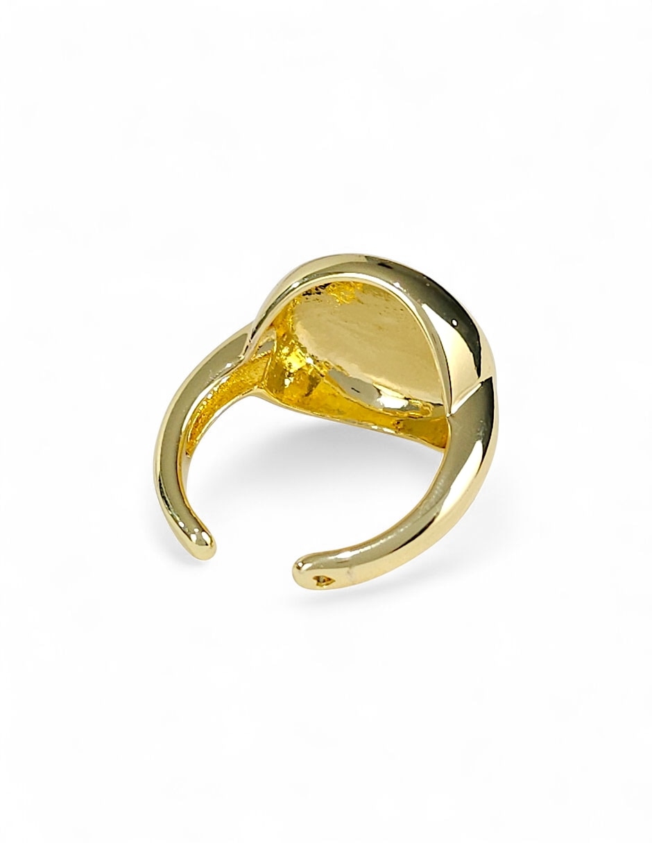 Anillo 18 k de oro laminado pulido