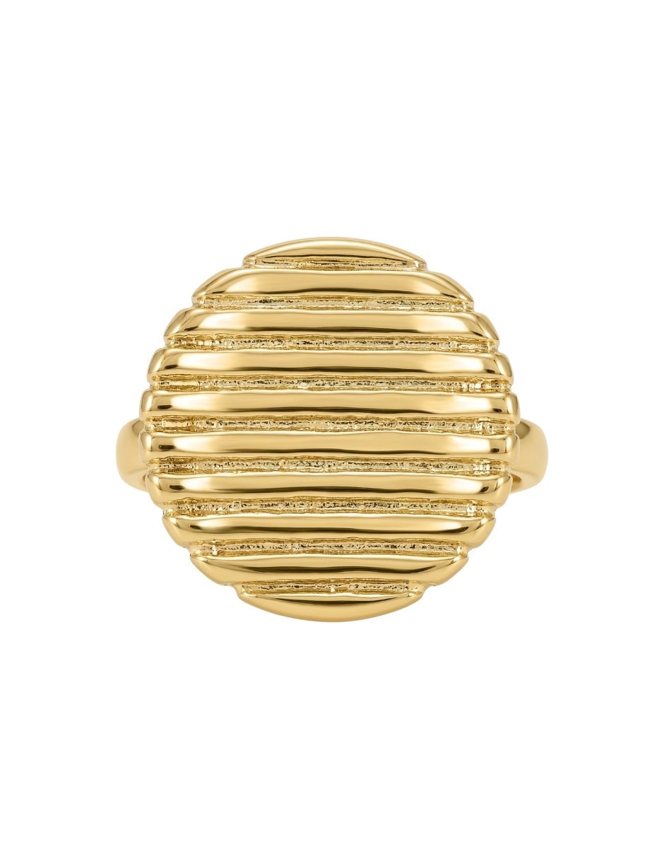 Anillo 18 k de oro laminado pulido