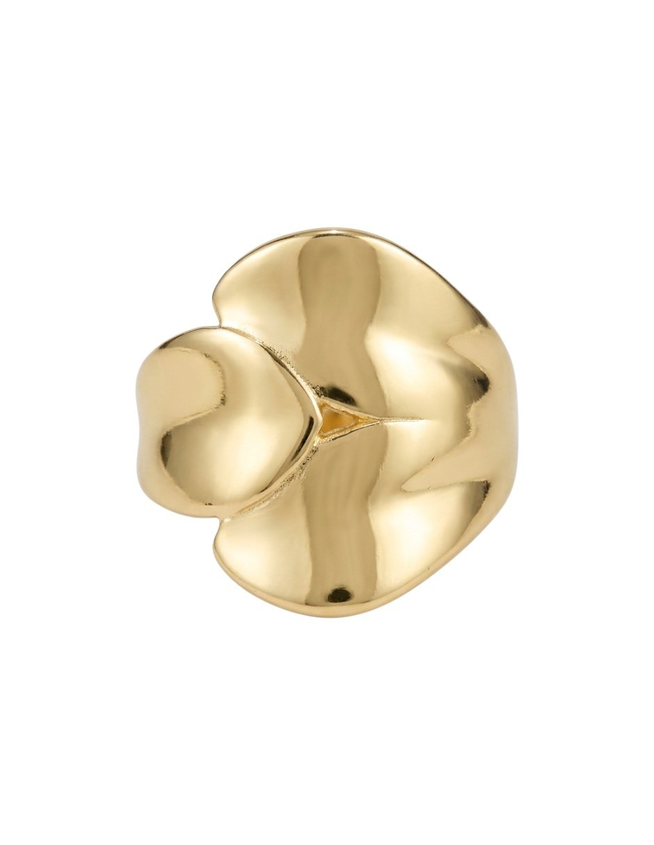 Anillo 18 k de oro laminado pulido