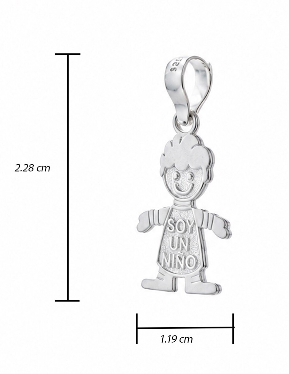 Dije de niño de plata p 925 5