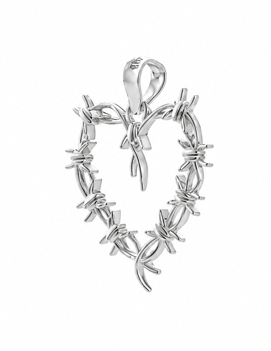 Dije de corazón de plata p 925 2