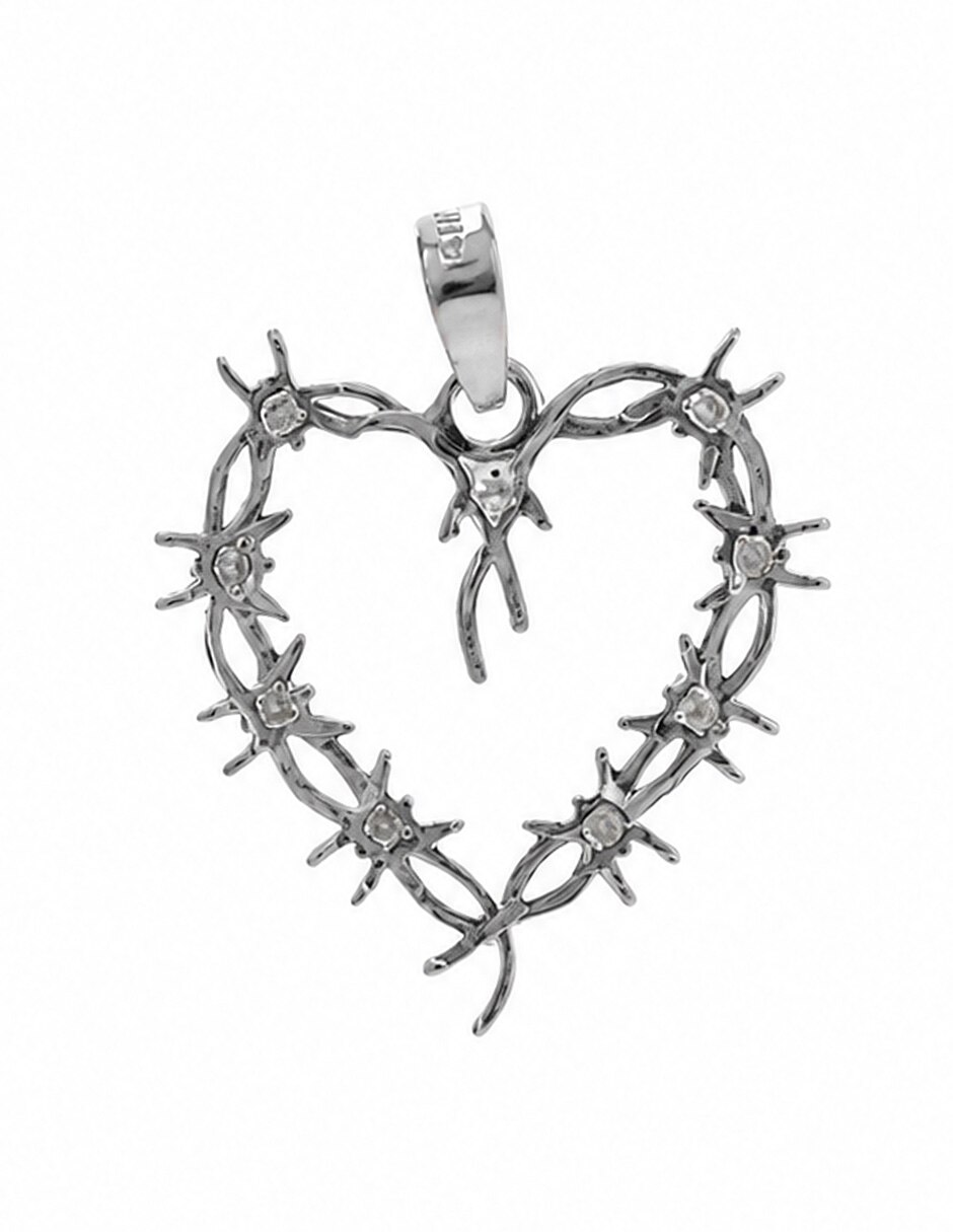 Dije de corazón de plata p 925 3